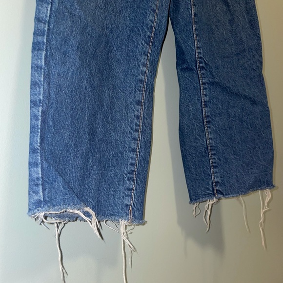 High-Waisted Blue Jean Cut Offs - Picture 3 of 4